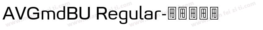 AVGmdBU Regular字体转换